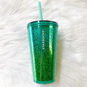 NWT Starbucks Grande Green Ombré Bubble Tumbler